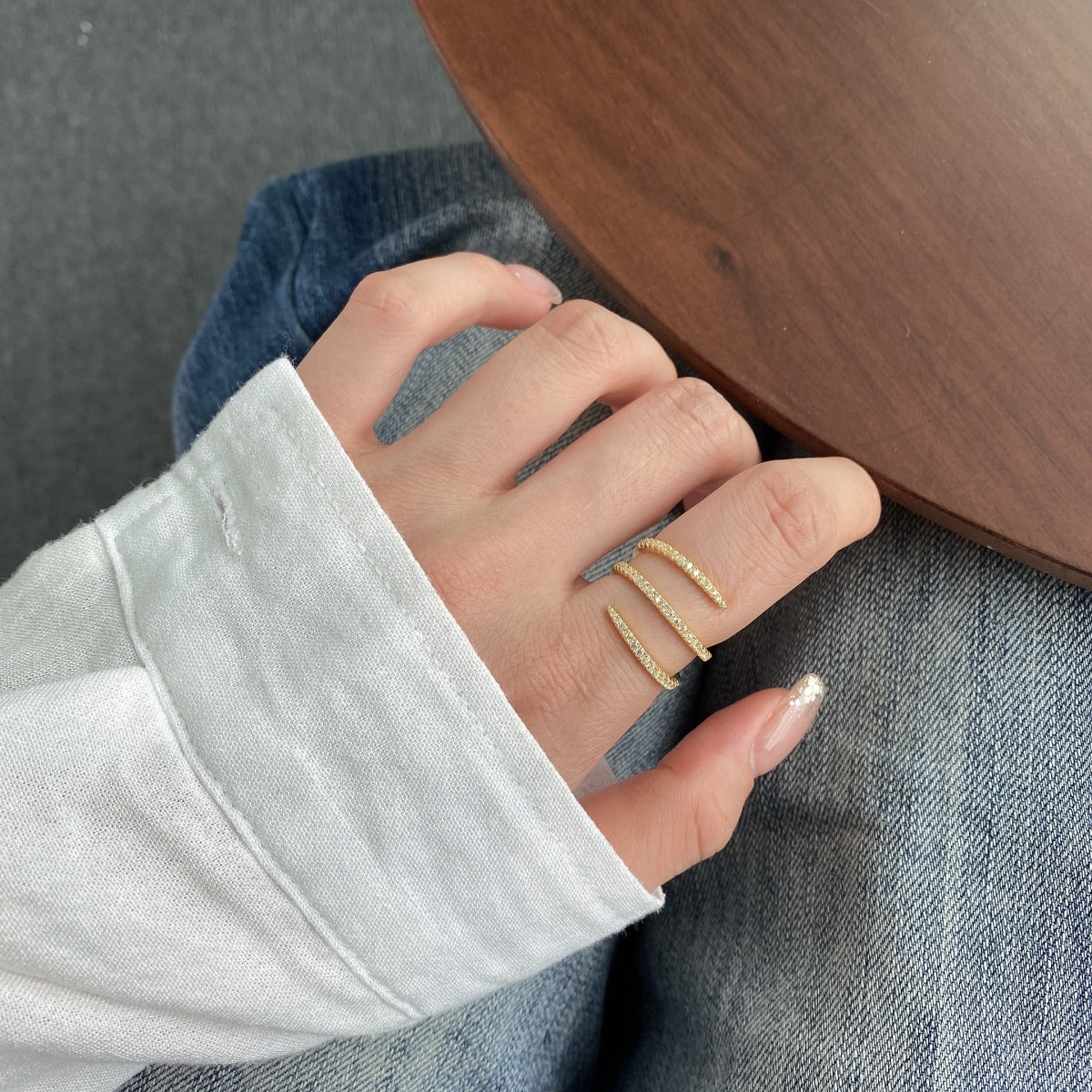 [Baslove]ユニークで鮮やかなエンタングルデイリーリング