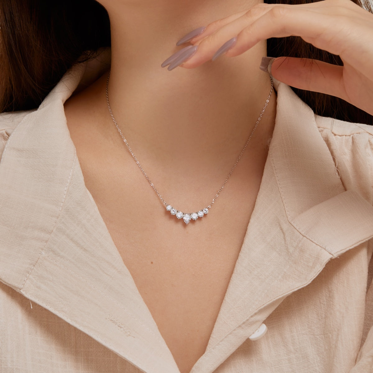 [Violet JW]Dainty Colorful Heart Necklace