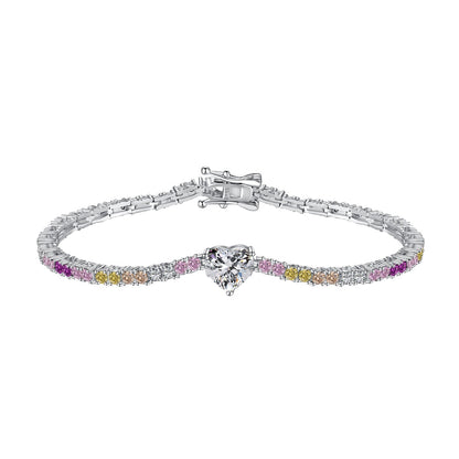 [Violet JW]Delicate Romantic Heart Shape Lover Bracelet