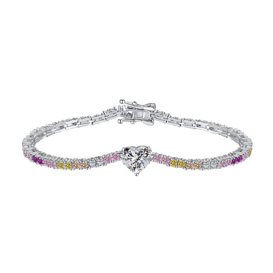 [Violet JW]Delicate Romantic Heart Shape Lover Bracelet