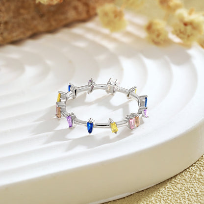 [Baslove]Einzigartiger Trapezschliff-Tagesring