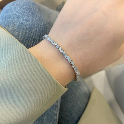 [Violet JW]Dazzling Romantic Heart Shape Lover Bracelet