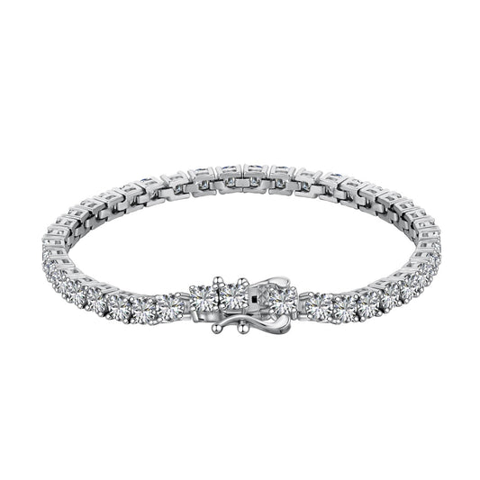 [Violet JW]Luxurious Ornate Round Cut Tennis Bracelet