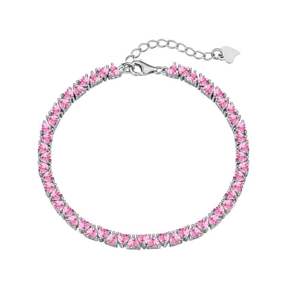 [Violet JW]Dazzling Romantic Heart Shape Lover Bracelet