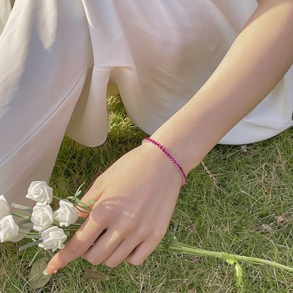 [Violet JW]Radiant Colorful Round Cut Party Bracelet