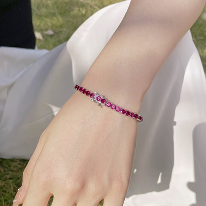 [Violet JW]Radiant Colorful Round Cut Party Bracelet