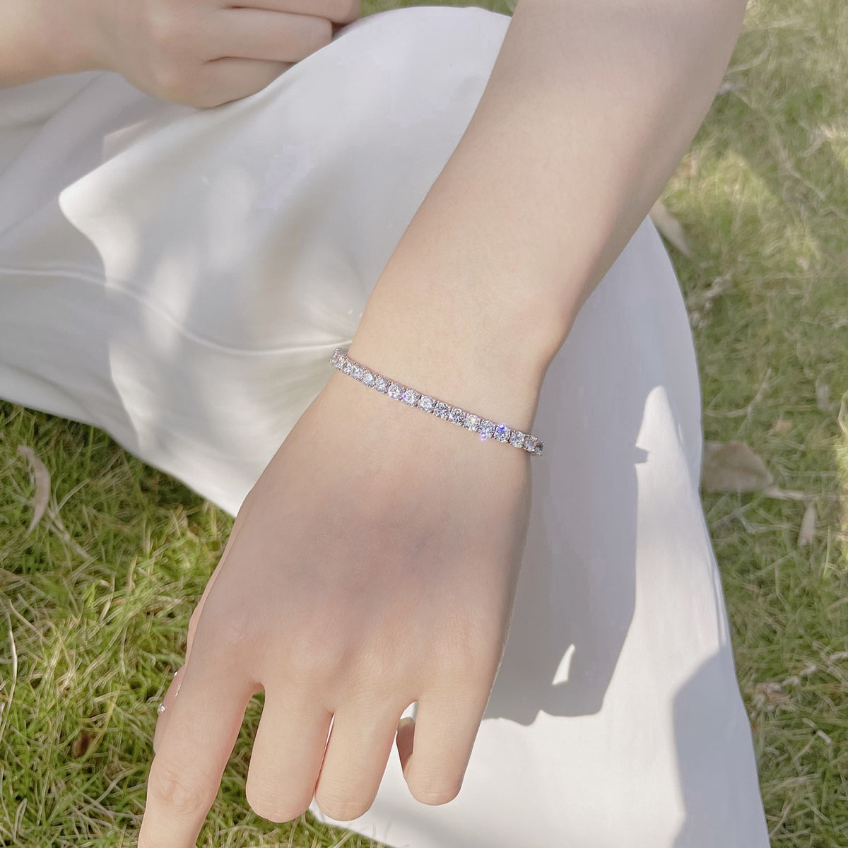 [Violet JW]Radiant Colorful Round Cut Party Bracelet