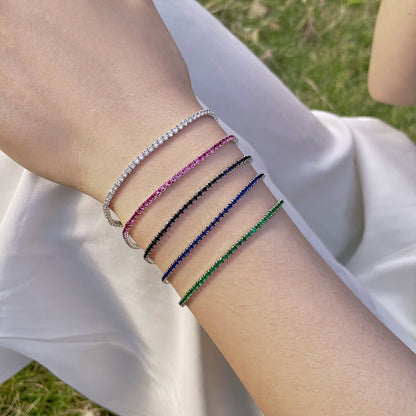 [Baslove] Strahlend buntes Party-Armband im Rundschliff