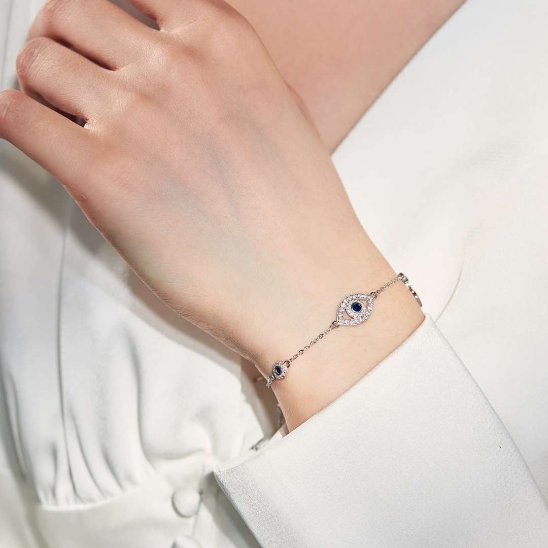 [Baslove]Zierliche Halskette in Augenform