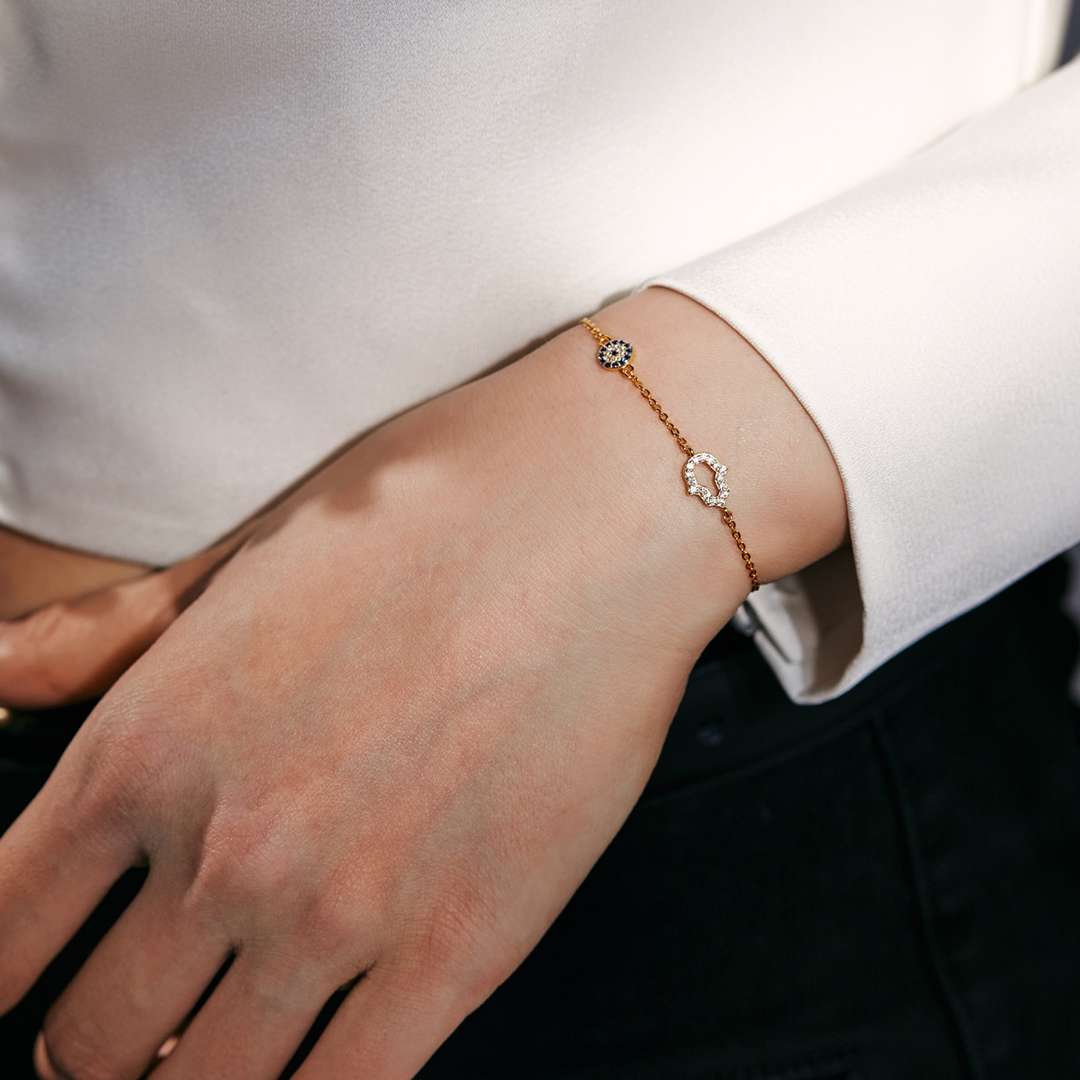 [Violet JW]Gost Shape & Round Shape Necklace