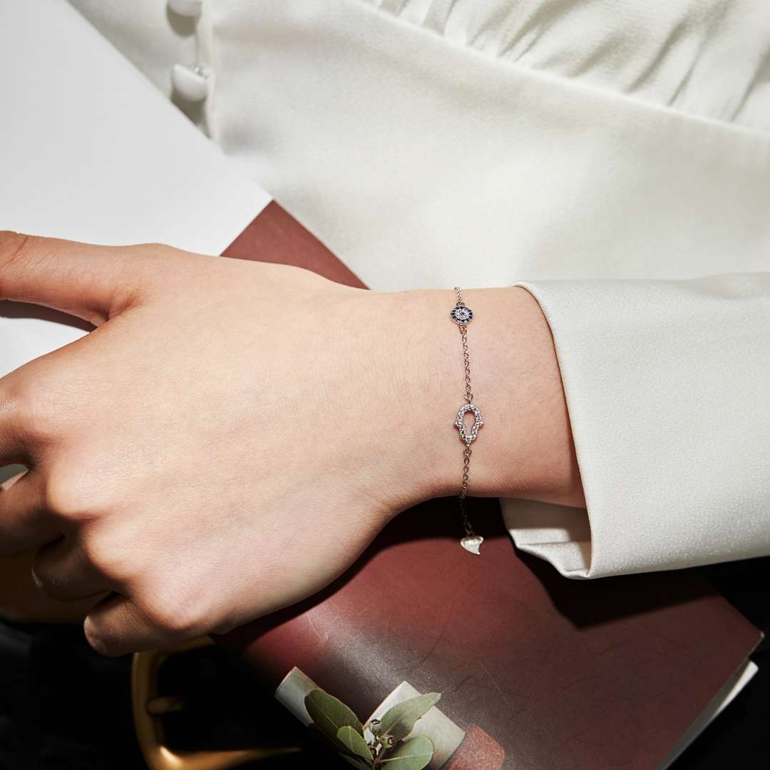 [Violet JW]Gost Shape & Round Shape Necklace