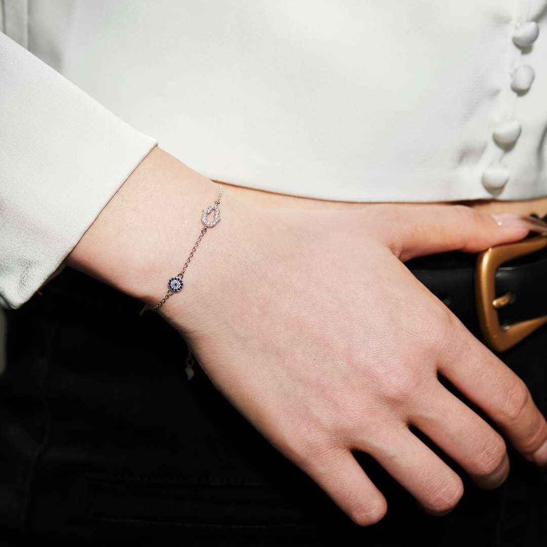 [Violet JW]Gost Shape & Round Shape Necklace