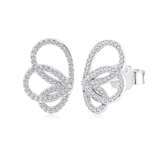 [Violet JW]Exquisite Butterfly Shape Earrings