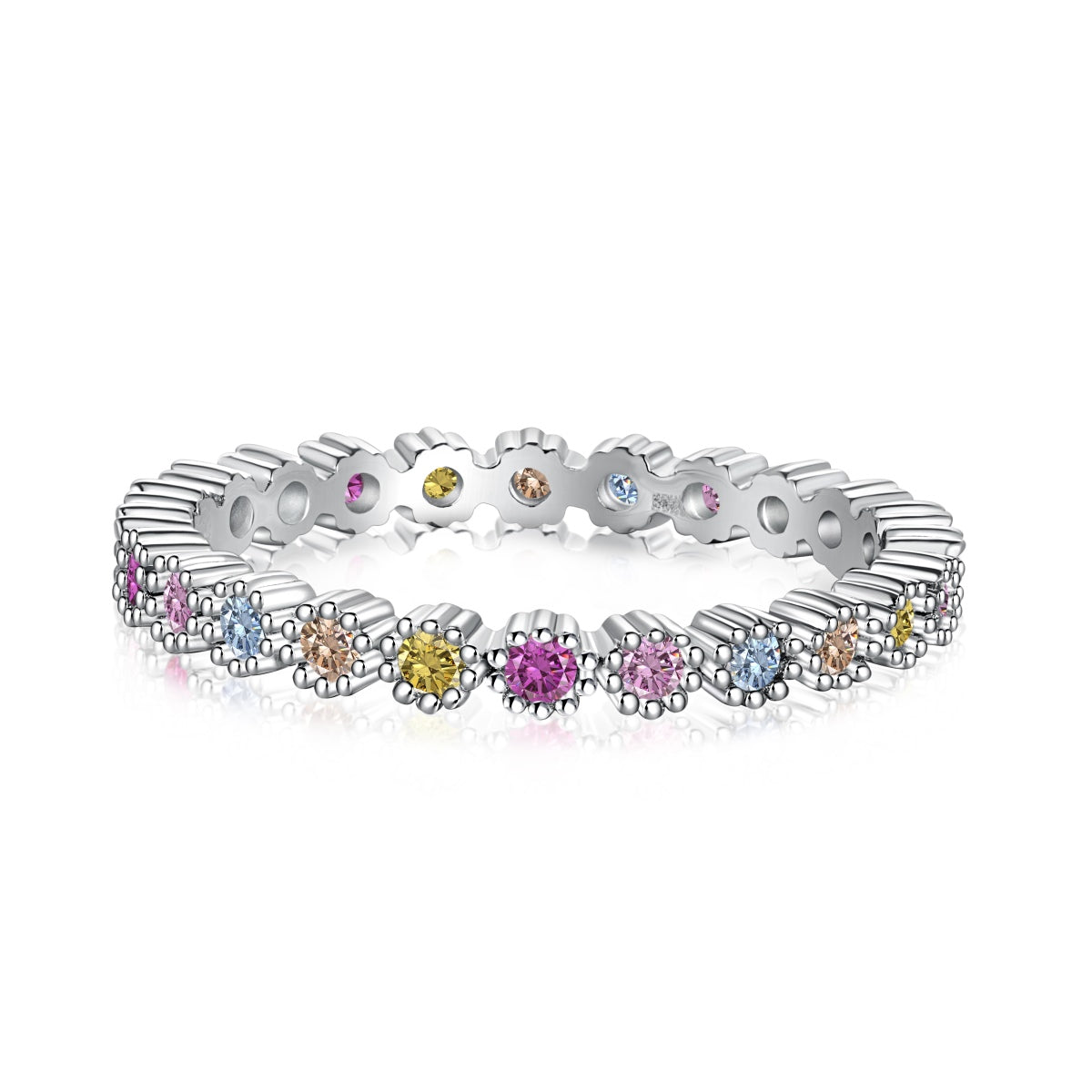 [Violet JW]Exquisite Colorful Round Cut Party Ring