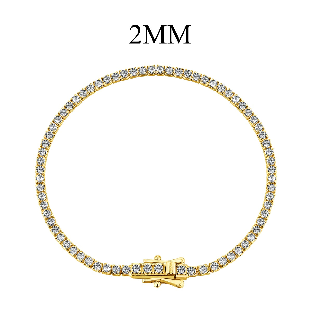 [Baslove] Strahlend buntes Party-Armband im Rundschliff