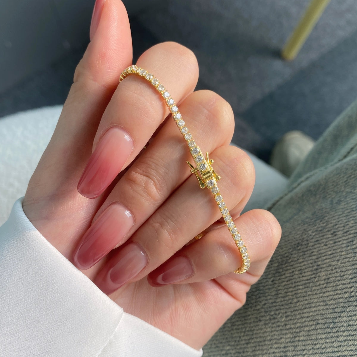 [Baslove] Strahlend buntes Party-Armband im Rundschliff