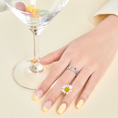 [Violet JW]Sparkling Vibrant Emerald Cut Daily Ring