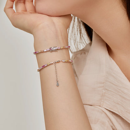 [Violet JW]Delicate Romantic Heart Shape Lover Bracelet