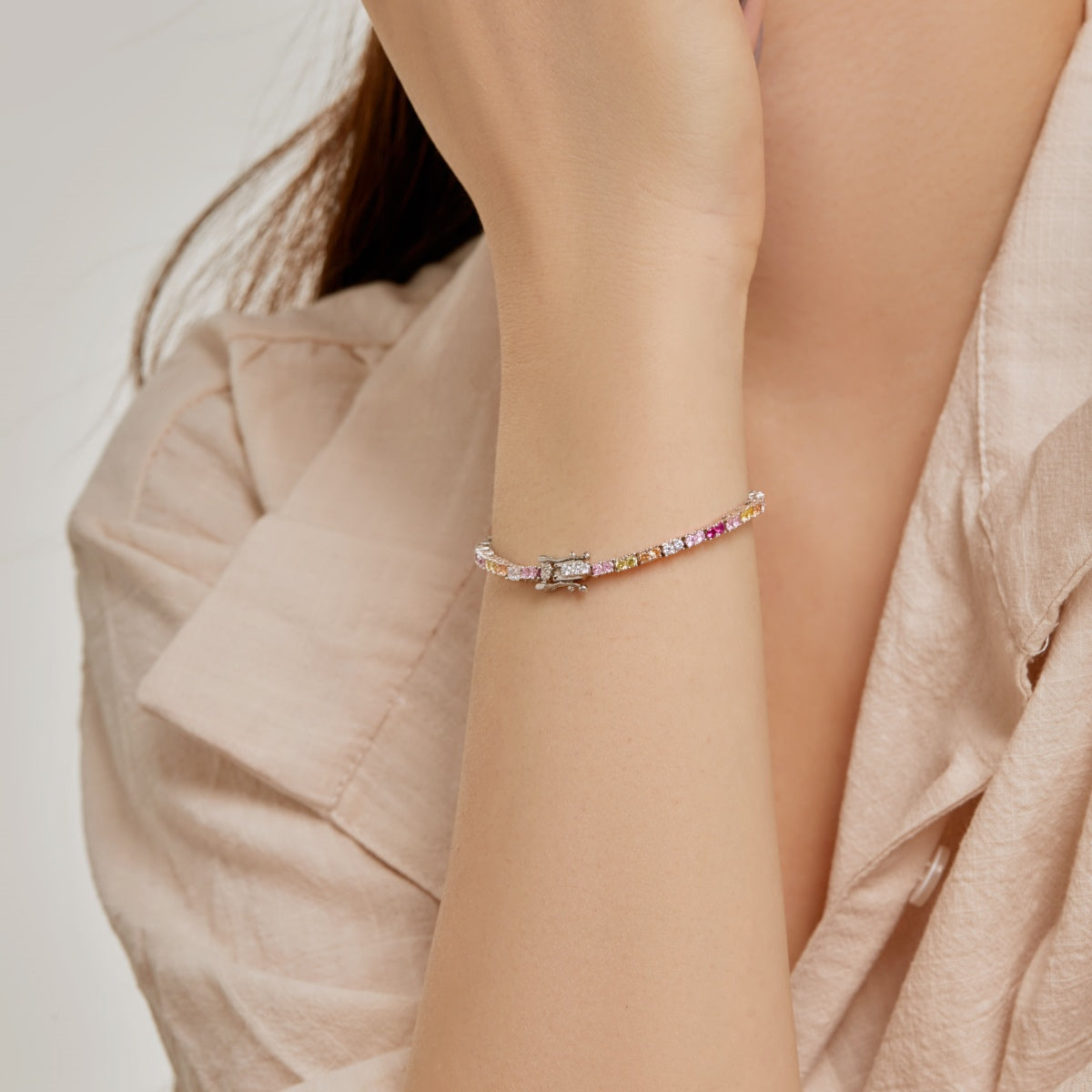 [Violet JW]Delicate Romantic Heart Shape Lover Bracelet