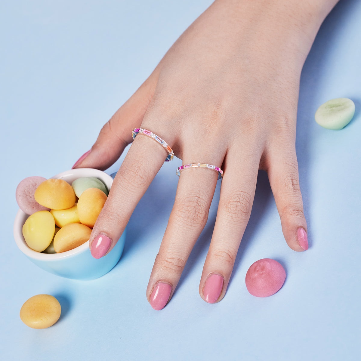 [Violet JW]Lively In Shades Elegant Radiant Cut Daily Ring