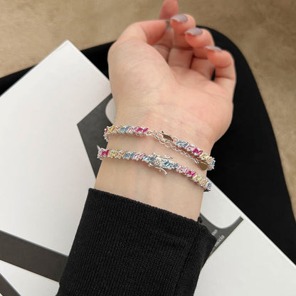 [Violet JW]Ornate Sparkling Multi Cut Party Bracelet