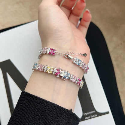 [Violet JW]Delicate Colorful Multi Cut Party Bracelet