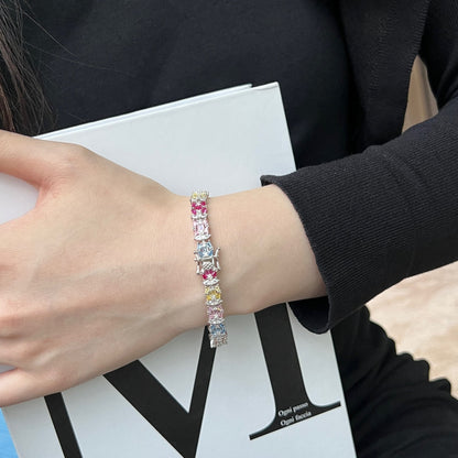 [Violet JW]Delicate Colorful Multi Cut Party Bracelet