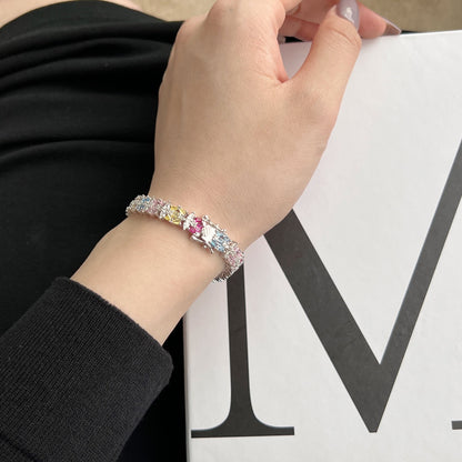 [Violet JW]Delicate Colorful Multi Cut Party Bracelet