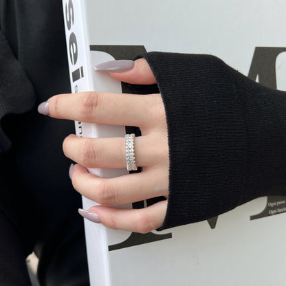 [Baslove] Spritziger, verzierter Cocktailring im Smaragdschliff