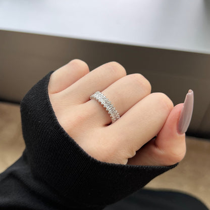 [Baslove] Spritziger, verzierter Cocktailring im Smaragdschliff