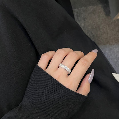 [Baslove] Spritziger, verzierter Cocktailring im Smaragdschliff