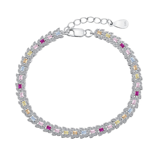 [Violet JW]Delicate Colorful Multi Cut Daily Bracelet