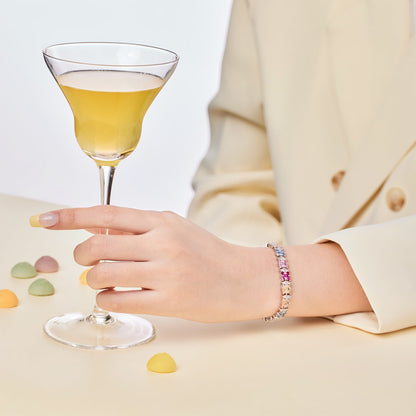 [Violet JW]Delicate Colorful Multi Cut Party Bracelet