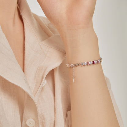 [Baslove]輝くカラフルなラウンドシェイプデイリーブレスレット