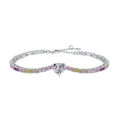 [Violet JW]Delicate Romantic Heart Shape Lover Bracelet
