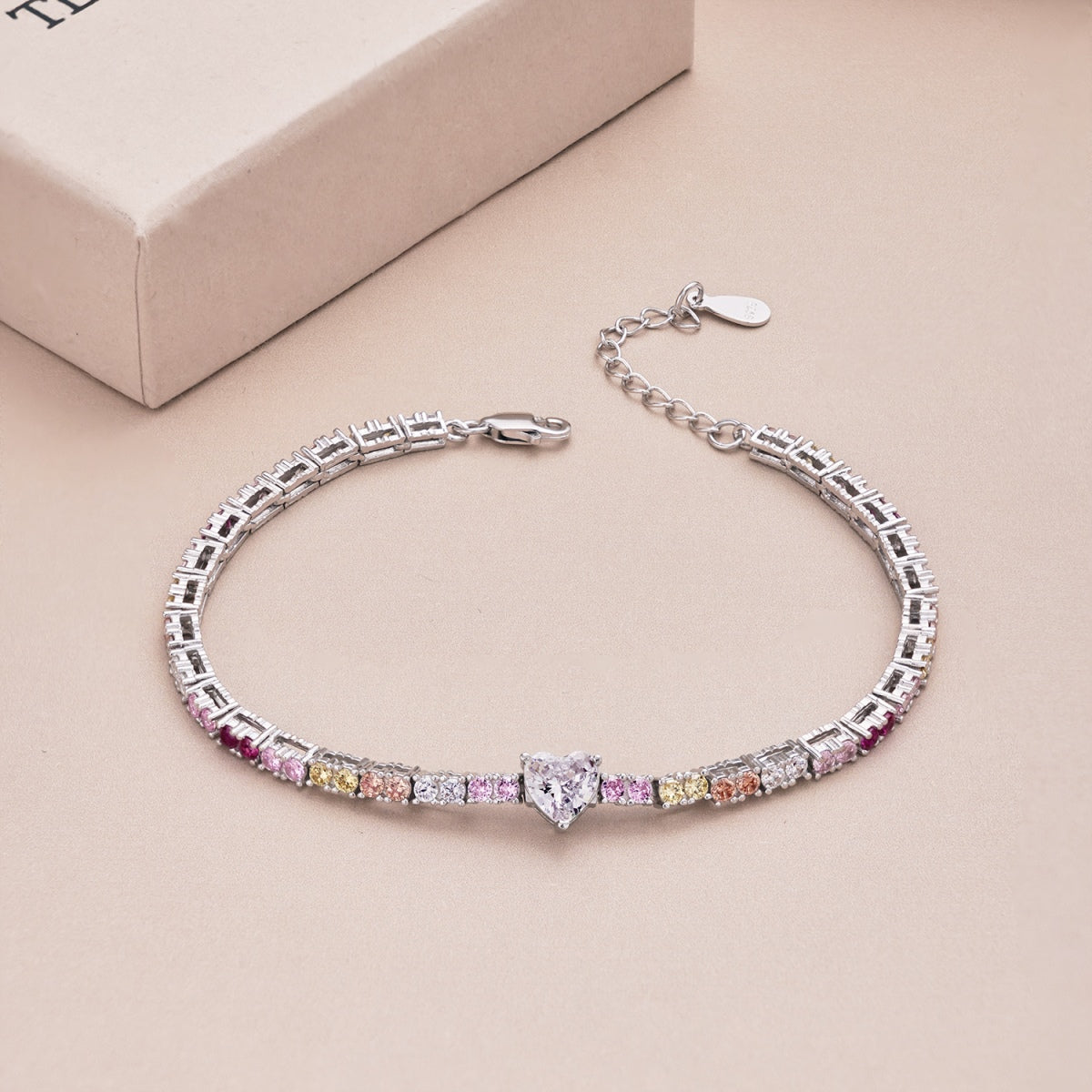 [Violet JW]Delicate Romantic Heart Shape Lover Bracelet