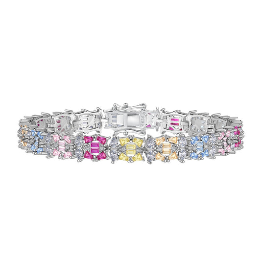 [Violet JW]Delicate Colorful Multi Cut Party Bracelet