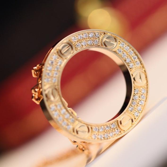 [Baslove]ラブネックレス 調節可能 ローズゴールド