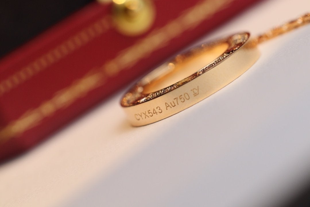 [Baslove]ラブネックレス 調節可能 ローズゴールド