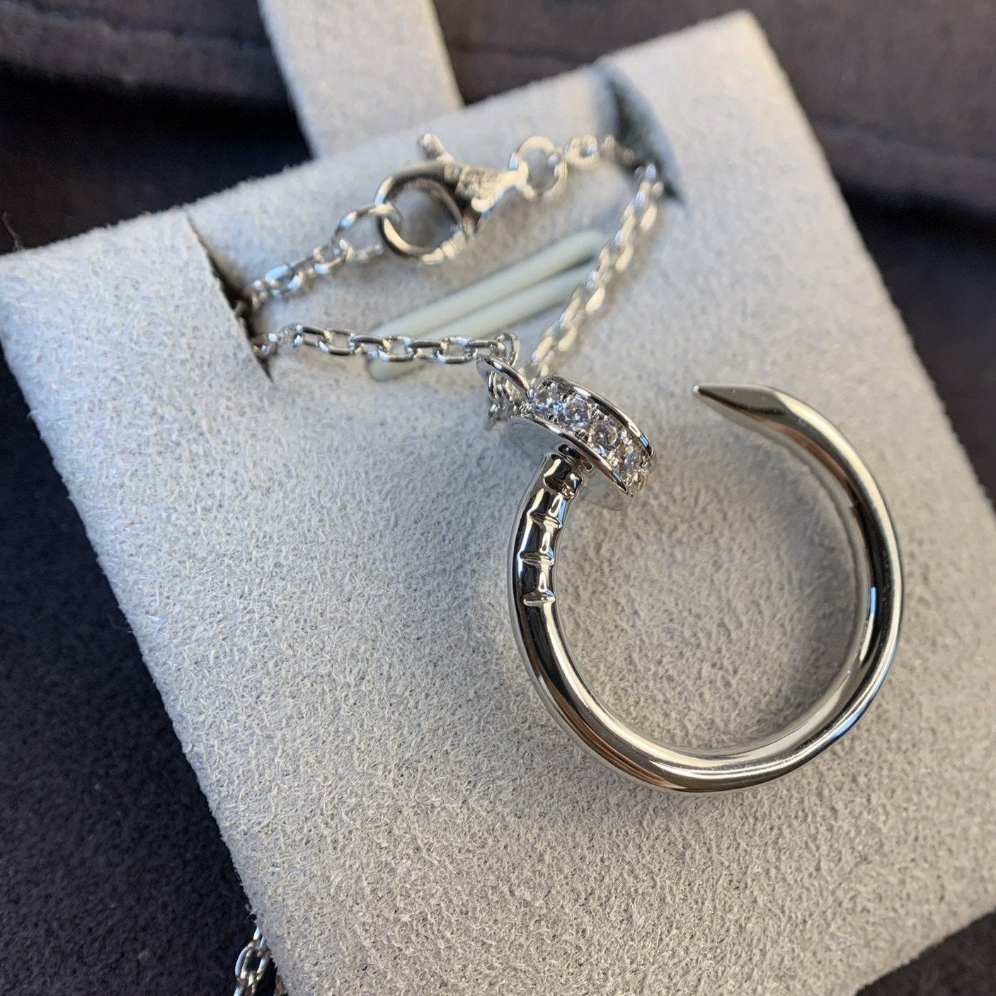 [Baslove]JUSTE ネックレス シルバー ダイヤモンド