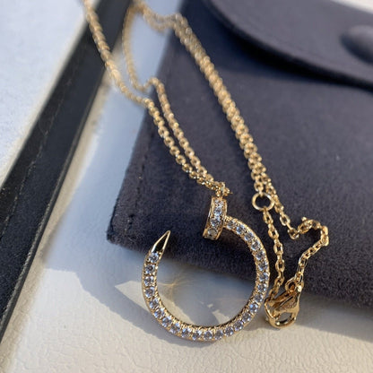 [Violet JW]JUSTE NECKLACE PINK GOLD DIAMONDS