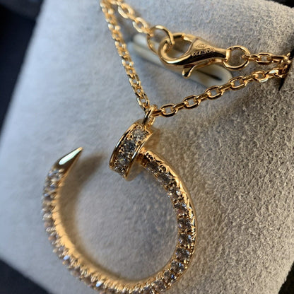 [Violet JW]JUSTE NECKLACE PINK GOLD DIAMONDS