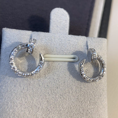 [Violet JW]JUSTE EARRINGS SILVER DIAMONDS