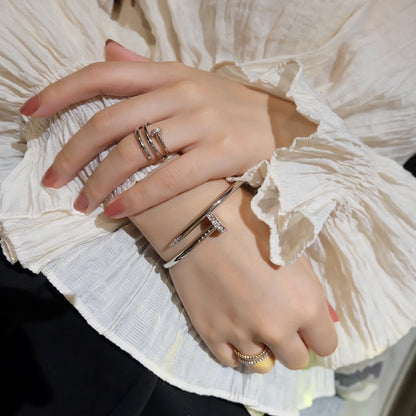 [Baslove]JUSTE RING 1,8 MM SILBER DOPPELREIHE 