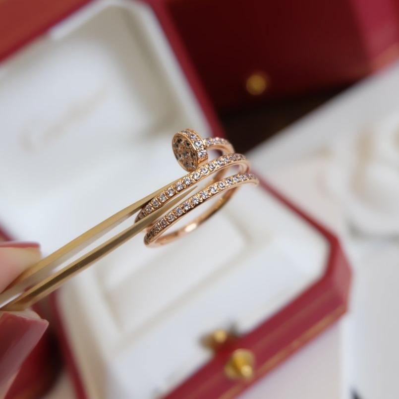 [Baslove]JUSTE RING 1,8 MM ROSGOLD DOPPELREIHIG DIAMANTEN 