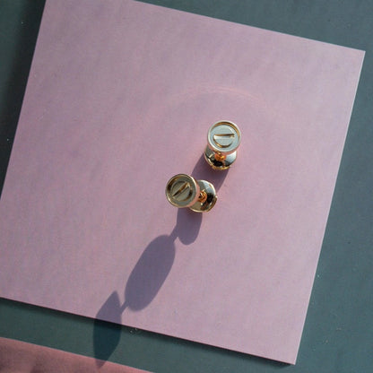 [Baslove] LIEBE OHRRINGE ROSA GOLD 10MM