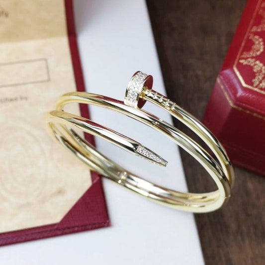 [Baslove]JUSTE ARMBAND 3,5 MM DOPPELREIHIGER DIAMANT