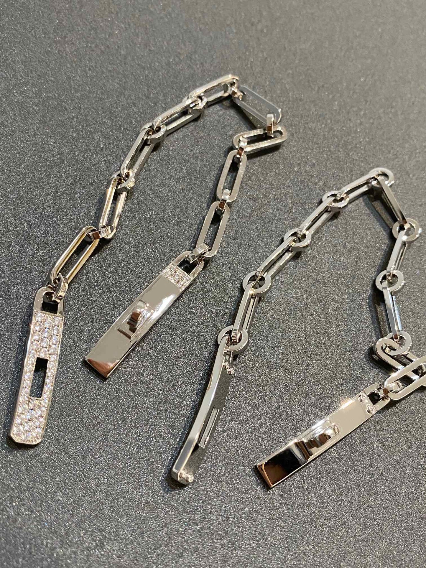 [Baslove]チェーンブレスレット スモールモデル ダイヤモンド