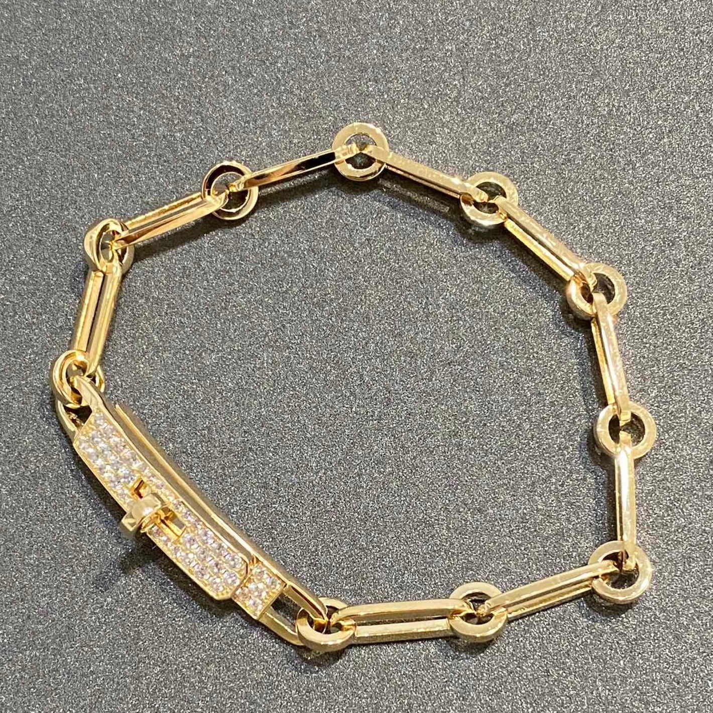 [Baslove]チェーンブレスレット スモールモデル ダイヤモンド