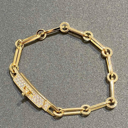 [Baslove]チェーンブレスレット スモールモデル ダイヤモンド